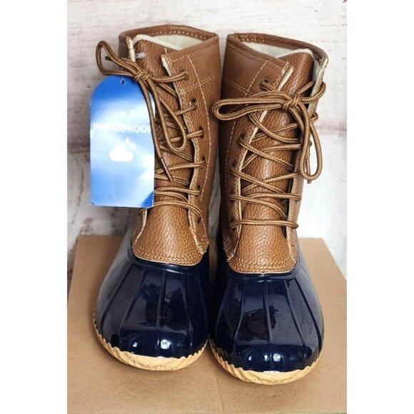 JBU By Jambu Maplewood Waterproof Navy/Tan Women’s Boots 8M Fall 2022 – Faux Fur - Picture 1 of 11